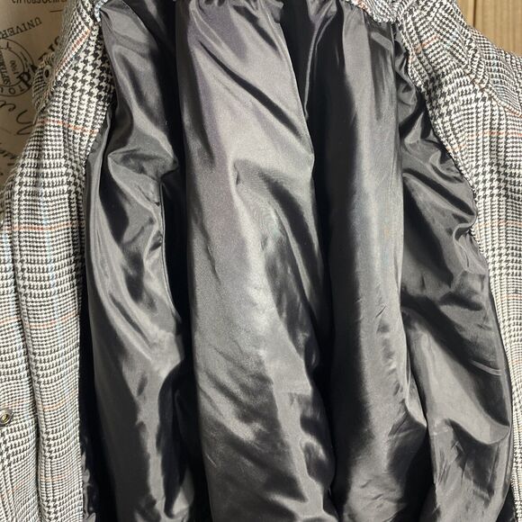 AND A NEW DAY WOMEN Plaid quilted PUFFER JACKET Grey/Black SIZE XL - Picture 7 of 7